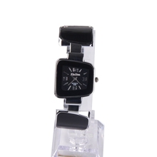 6 Colors Fashion New Girls Ladies Womens Watch Charms Bracelet Bangle Watch Trapezoid Small Dial Quartz