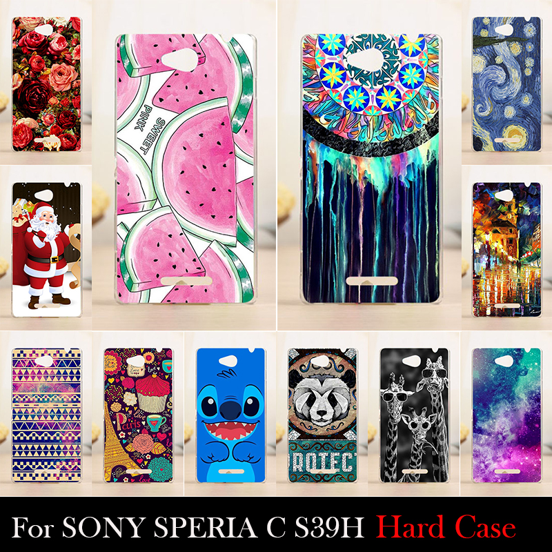 FOR SONY Ericsson xperia c s39h s2305 Case Hard Plastic Cellphone Mask Case Protective Cover Housing