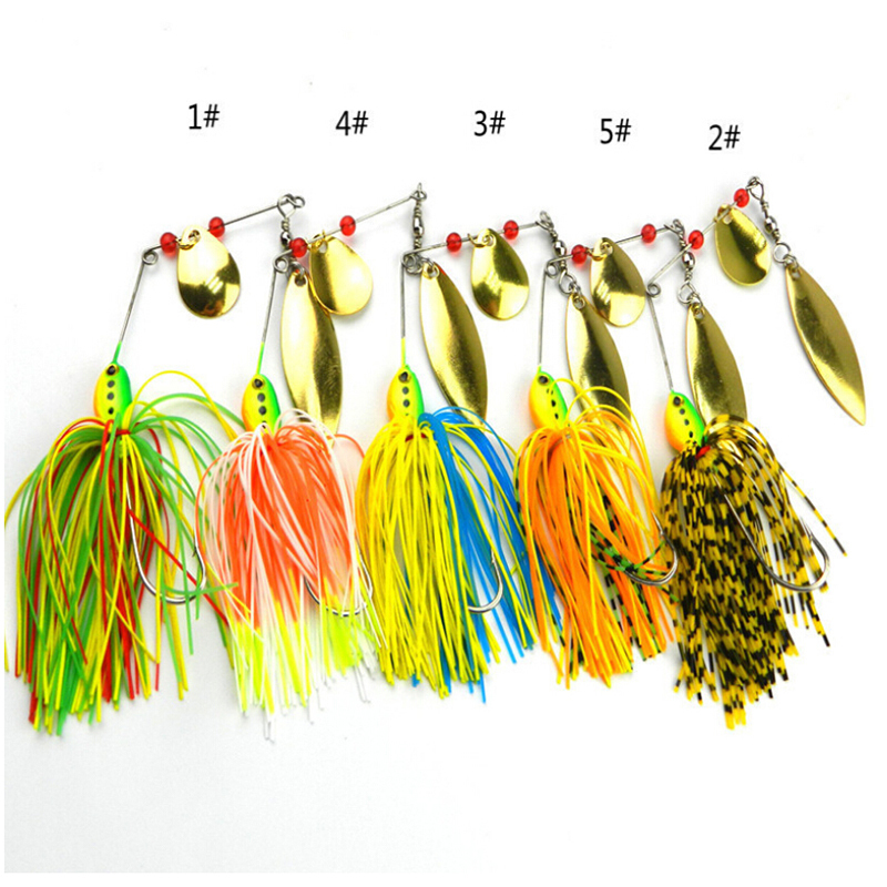 Fishing Hard Spinner Lure Spinnerbait Pike Bass 16 3g 0 57oz Fishing Tackles