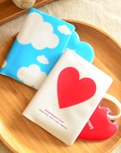 Wholesale passport cover passport holder luggage tag silicone strap love and clouds two kinds of styles