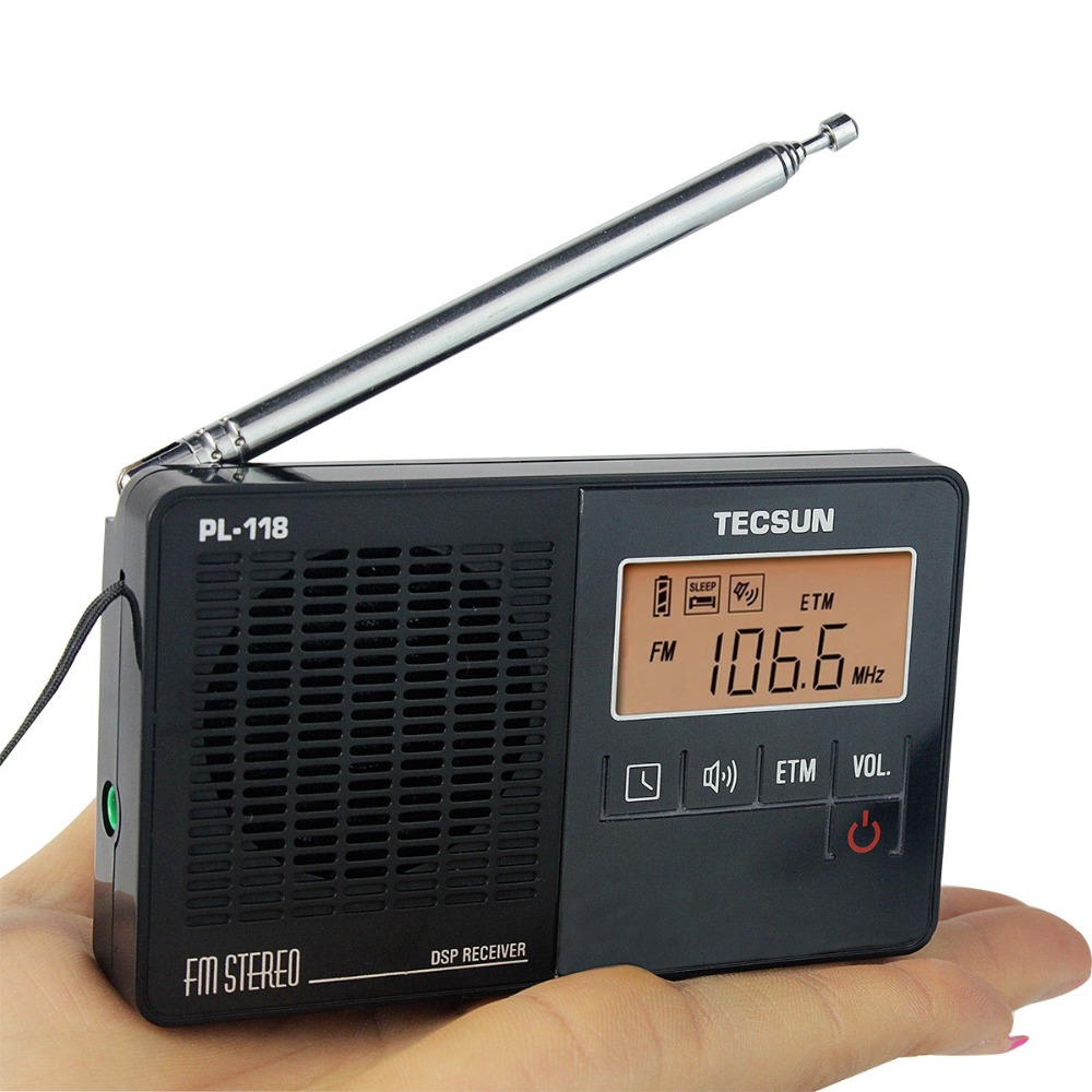 TECSUN PL-118 Radio DSP FM Radio Stereo Portable Professional Radio Receiver ETM Clock Alarm Black/Organge 2 Color Best Y4142A TECSUN PL-118 Radio DSP FM Radio Stereo Portable Professional Radio Receiver ETM Clock Alarm Black/Organge 2 Color Best Y4142A