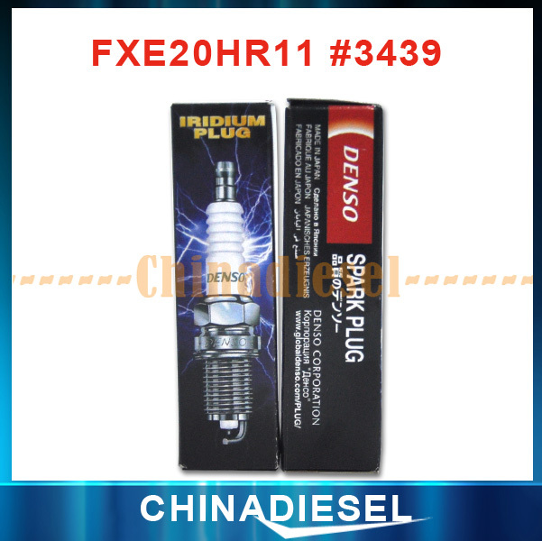 Free shipping denso FXE20HR11 #3439 New DENSO Iridium Spark Plugs, car spark plug denso 0.4mm iridium FXE20HR11 With 4 Pcs/lot