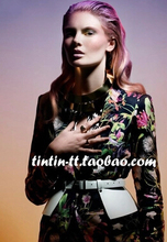 2015 street shooting catwalk models wild temperament detachable split was thin leather wide belt girdle
