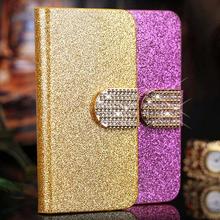 Lenovo A536 phone case luxury wallet style flip Bling pu leather cover Lenovo A358t magnetic stand phone case with card slot