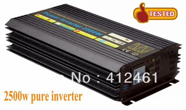 2500W Off-Grid Pure Sine Wave Power Inverter, Solar Inverter, DC12V 24V 48V, AC100V 110V 150V 120V, AC200V 220V 230V 240V