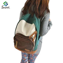 Casual women’s colorful canvas Plaid backpacks