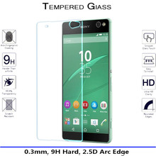 New 9H 2.5D Premium Explosion-proof Tempered Glass Screen Protector For Sony Xperia C5 Ultra Dual Protective Glass Screen Film