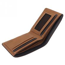 New Men Wallets PU Leather Bag Men Wallet Soft Brief Ultra thin Handmade Horizontal Pu Leather