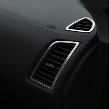 Decorative Air outlet conditioning Cover stainless steel frame Car Accessories 4pcs/Set For Mitsubishi ASX 2011 2012 2013