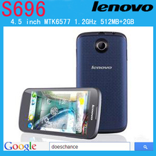 Original Lenovo S696 MTK6577 Dual core 4.5 inch Capacitive Screen 5.0Mp Camera 3G Android 4.0 Smartphone