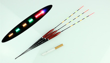 3pcs/lot 3Size Five Full Luminous Electronic Floats Fishing Tackle Battery Night Fishing Floats Send Battery AA002