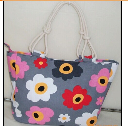 Korea Leisure Arts calico shoulder bag large canvas bag handbag