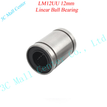 10pcs/lot LM12UU 12mm Linear Ball Bearing Bushing Linear Bearings CNC parts LM12UU 3d printer parts LM12 Free shipping