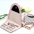 4pieces Hot birthday Gift Favor Polka Flip Flop Stainless Nail Clipper Nipper Cutter Pedicure Manicure Set