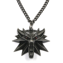 2015 Hot Sale The Witcher Pendant Necklace Wizard The Witcher 3 Wild Hunt Medallion Necklace The Wild Hunt 3 Figure Game NK00108