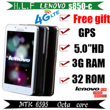 Original Lenovo S850 c MTK6592 Octa Core 2.5Ghz 13.0MP 3G RAM 16G ROM 5” IPS Cell Mobile Phone Android 4.4 WCDMA GPS Dual SIM