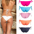 2016 Hotsale Tie Side Brazilian Bikini Bottoms Tanga Womens Ladies Sexy Thong Bikini bottom Bathing Beach