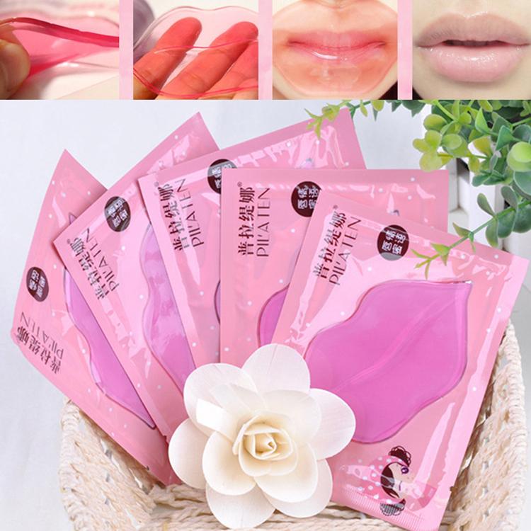Lip Plumper Crystal Collagen Lip Mask Pads Moisture Essence Anti Ageing Wrinkle Patch Pad Gel Full
