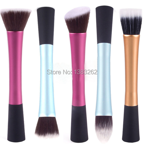 1Set 5PCS Stylish Makeup Cosmetic Tool Pro Power Blush Brush Stipple Foundation Set Soft y1