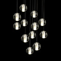 Z Modern Crystal Chandelier Lights Fixtures DIY Magic Globes Ball Lamps Loft Meteor Shower LED G4