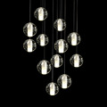 Z Modern Crystal Chandelier Lights Fixtures Globes Ball Lamps Loft Bocci Style Meteor Shower LED Light