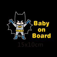 Reflective Car Decoration Superheroes Baby On Board Car Stickers And Decals for Volkswagen Skoda Honda Hyundai