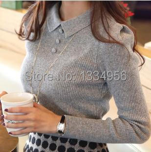 2015 New Fashion Casual Winter Autumn Women Lace Slim Knitted Sweater Femininos Pullover sweaters Blouse Top