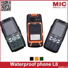 IP67 Waterproof Shockproof Dustproof Dual Sim Card Free TV Walkie Talkie Long StandbyPhone Russian Keyboard L8