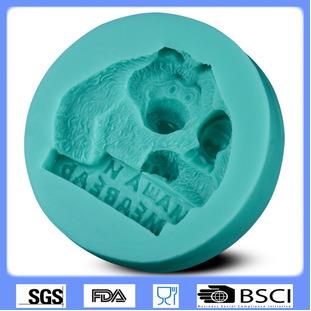 Unlucky bear modelling  silicone Fondant Mold,Resin Clay Chocolate Candy Silicone Cake Mould,Fondant Cake Decorating Tools