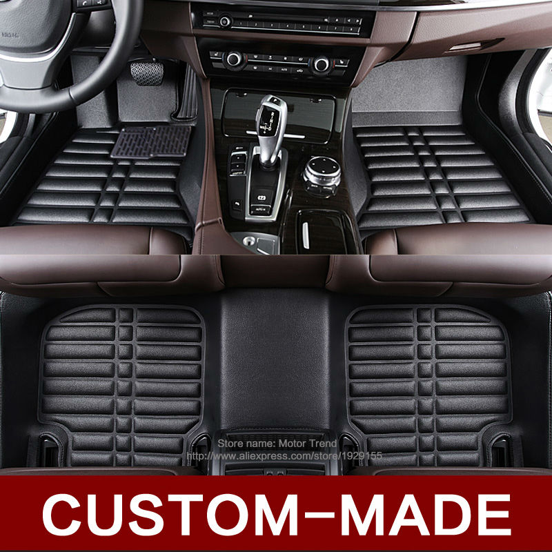 Custom fit car floor mats special for BMW X5 E70 F15 Leather heavy duty 3D car
