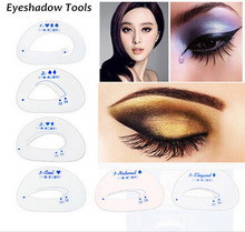 6pcs pack Cat Smokey Eye Makeup Stencils Eyebrow Stencil Eyeshadow Models Card Auxiliary Makeup Tools Free
