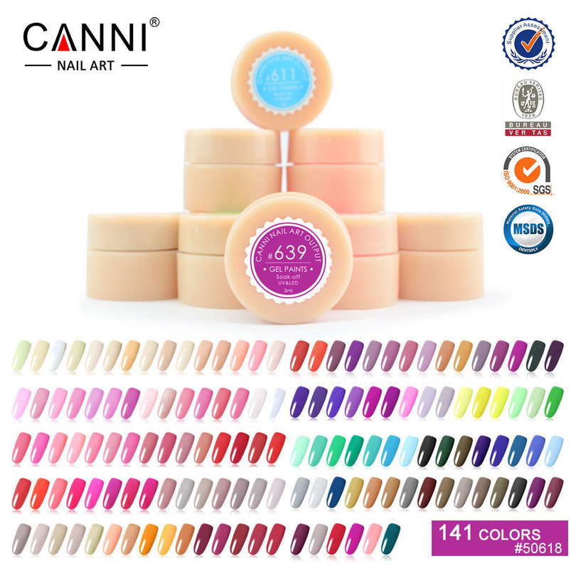 2015 Colors CANNI Cover Pure Glitter UV Soak Off Gel Builder Gel Nail Art False Full