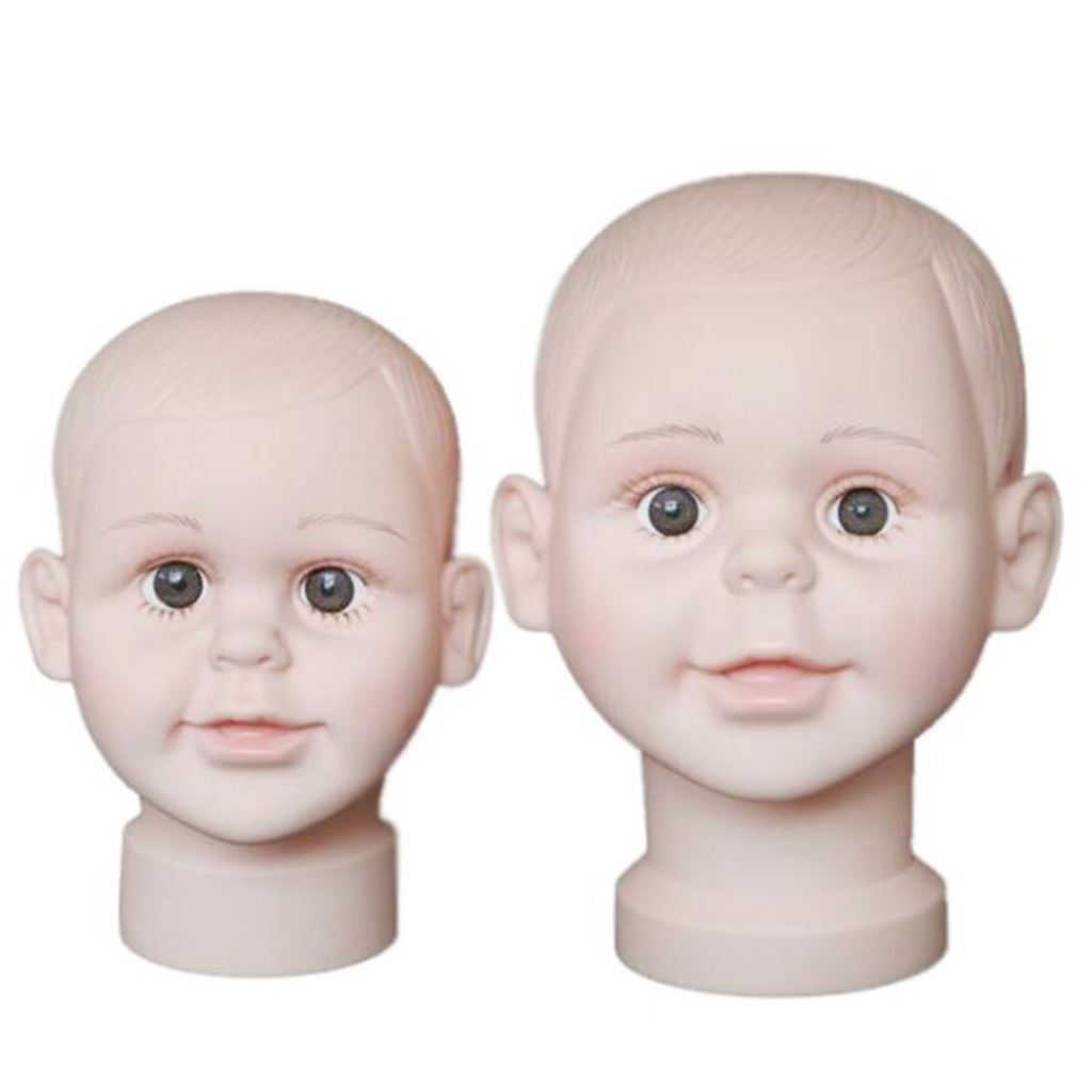Description Picture 6 of itemPVC Children Mannequin Head Model Wigs Hat Stand Glasses Scarf Cap Display Holder