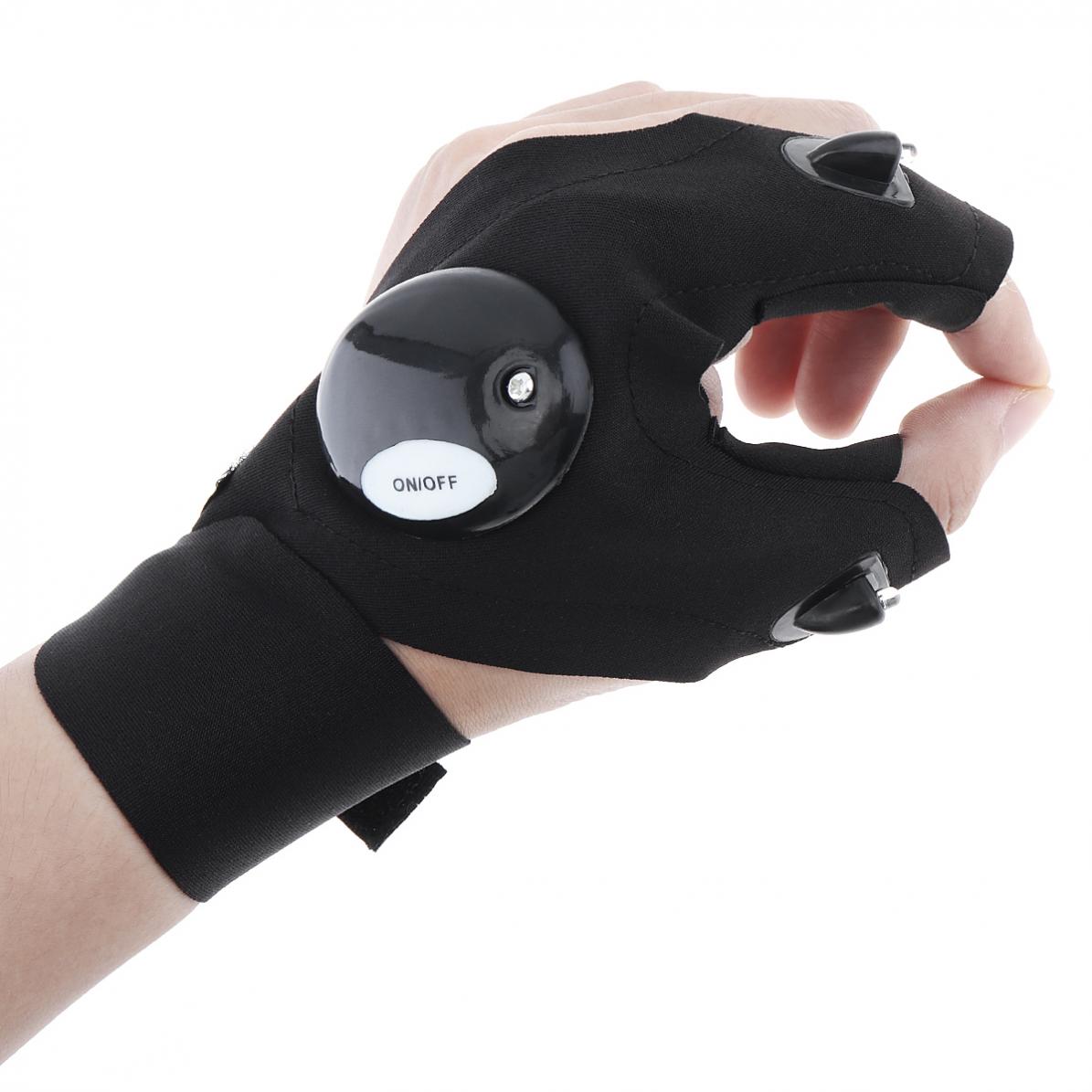 Description Picture 6 of itemBlack Adjustble Elastic Cotton Repairing Finger Light Fishing Magic Strap Finger Glove  for Survival Camping Hiking Rescue Tool