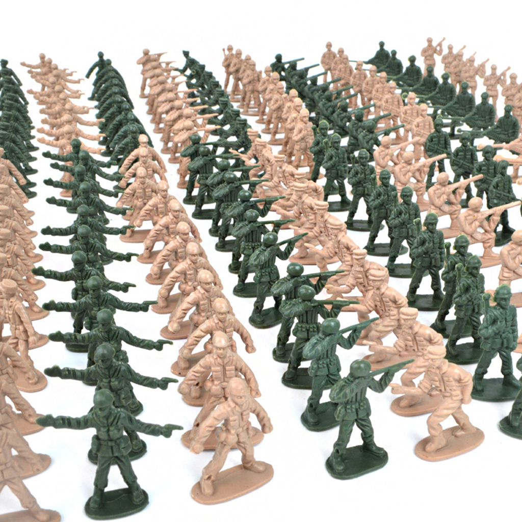 100x Kunststoff 1:72 Soldaten MilitAr figuren Infanterie Spielzeug Army  Armee 