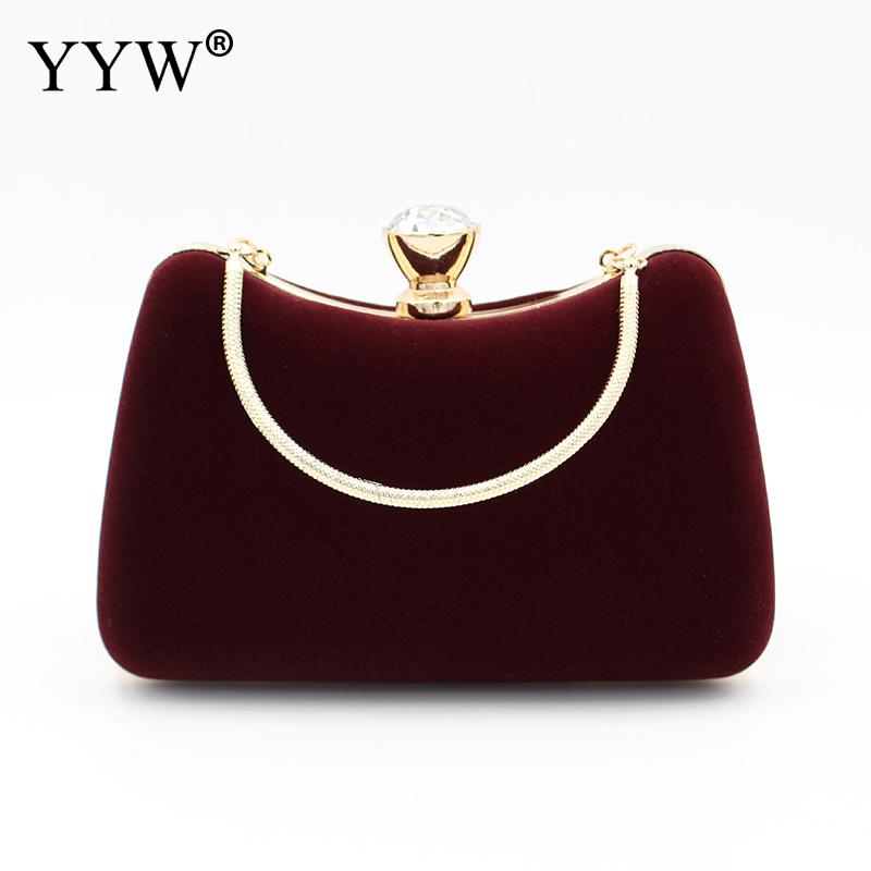 maroon clutch bag