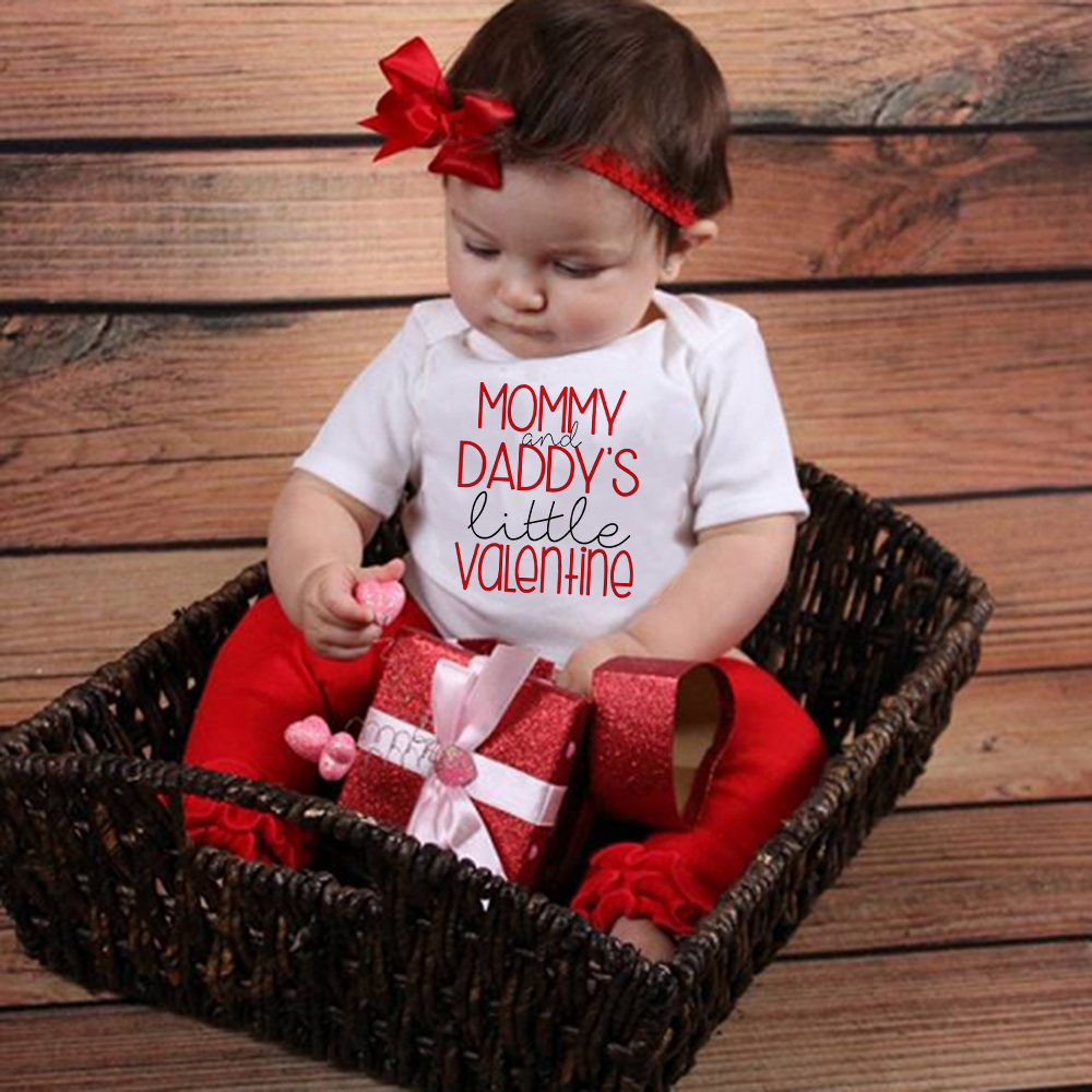 valentines day baby rompers