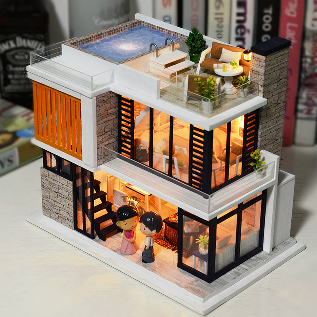 miniature modern house