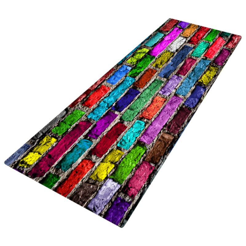 Thicking Flanell Bad Matte Moos Stein Pflaster Print Memory Foam Bad