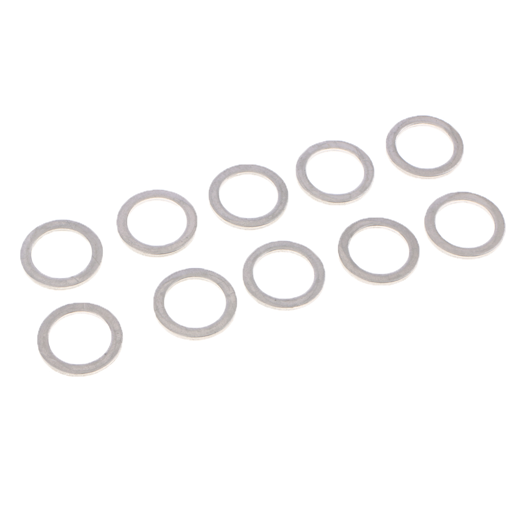 400 Pcs Car 9 Size Copper Washers Flat Ring Sump Plug Oil Seal Gasket Universal