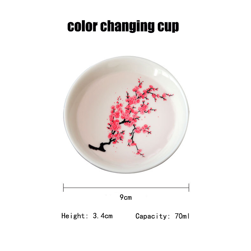 Magic Sakura Cup Japanese Cold Temperature Color Changing Tea Cup Flower TeaFCA