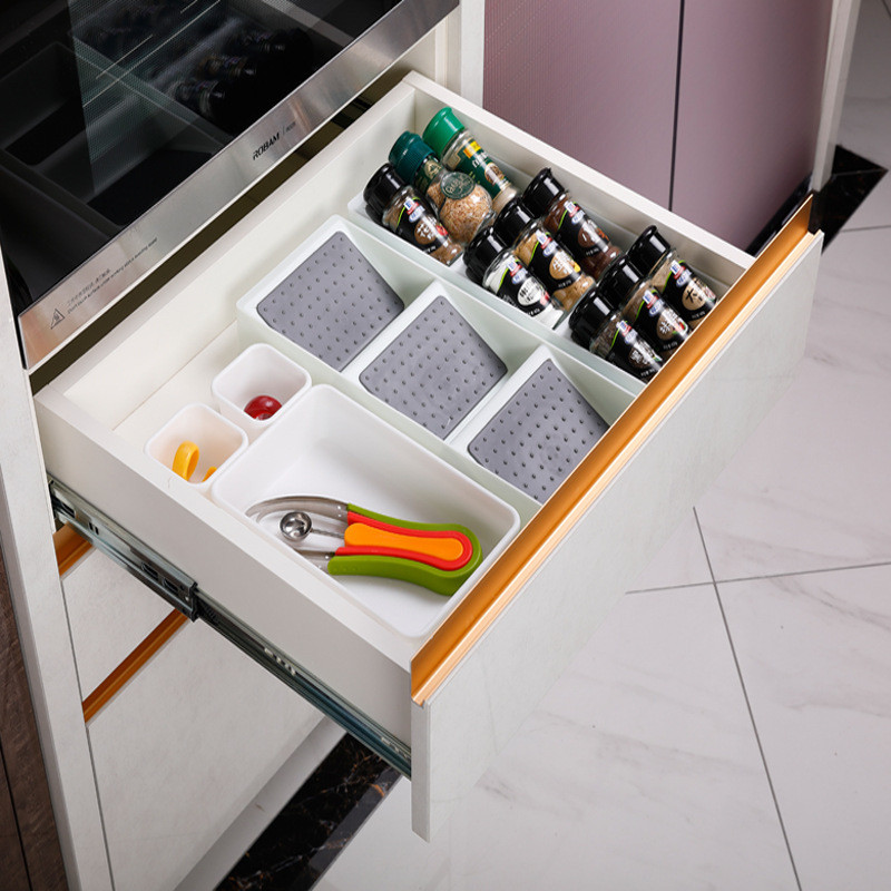 Plastic Spice Rack Drawer Organizer For Kitchen