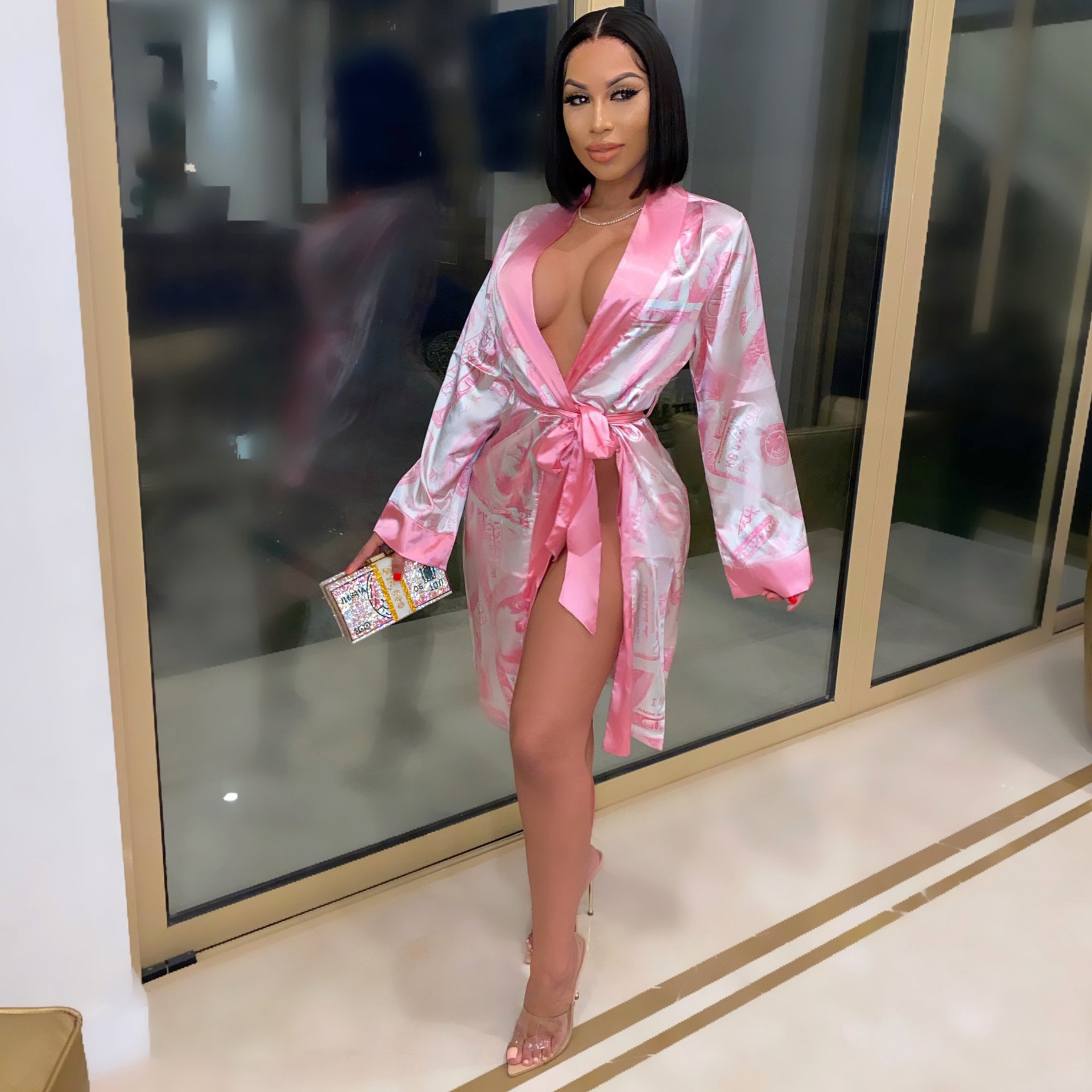 Money print robe Clearance