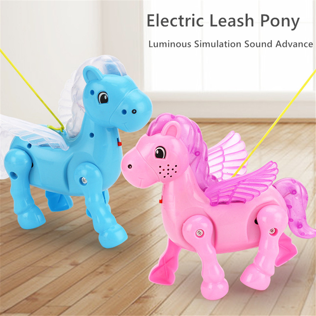 walking horse toy with leash