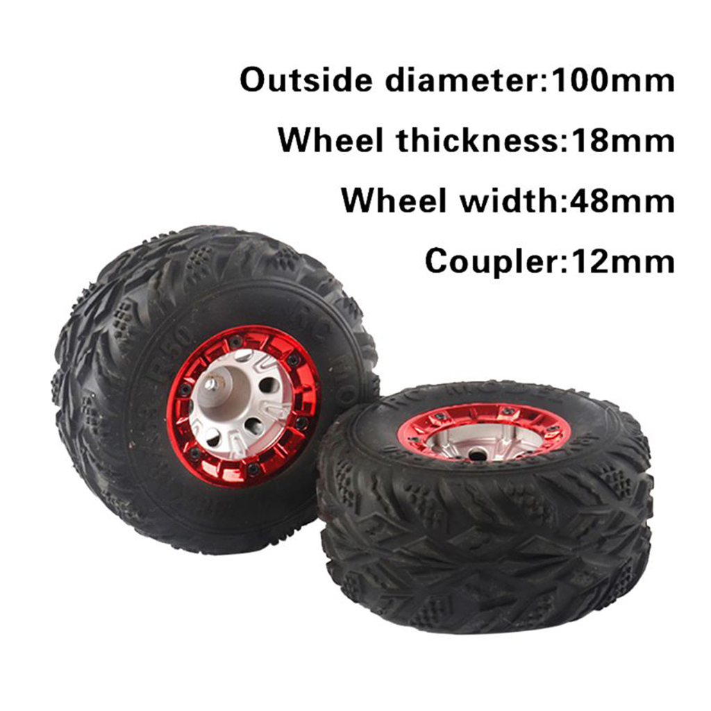 Details about   Rubber Wheel Tyre Fit for WLtoys 12428-B 1/12 Scale RC Car Crawler Spare Parts