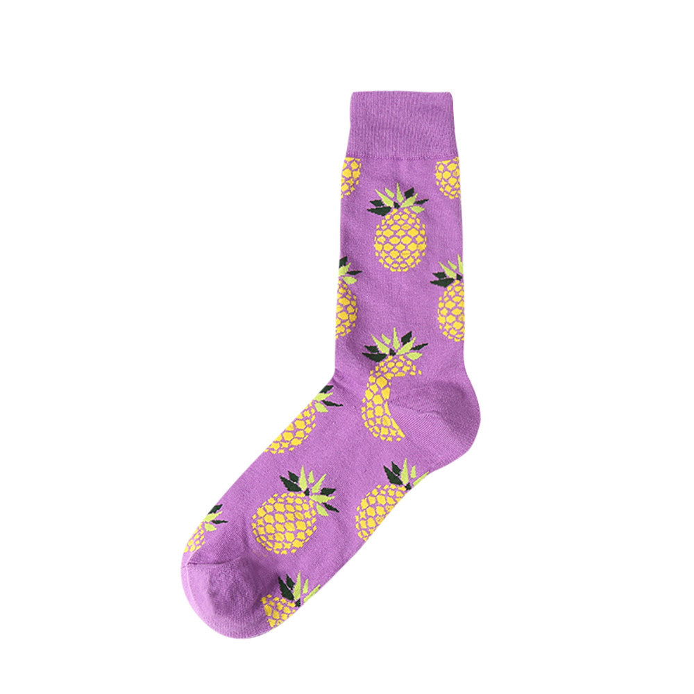 fruit print socks color lot mens summer fashion sock breathable