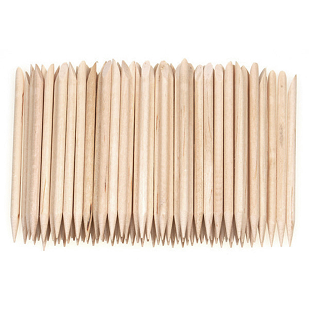 50pcs/pack pro wooden stick nail art remover manicure pedicure