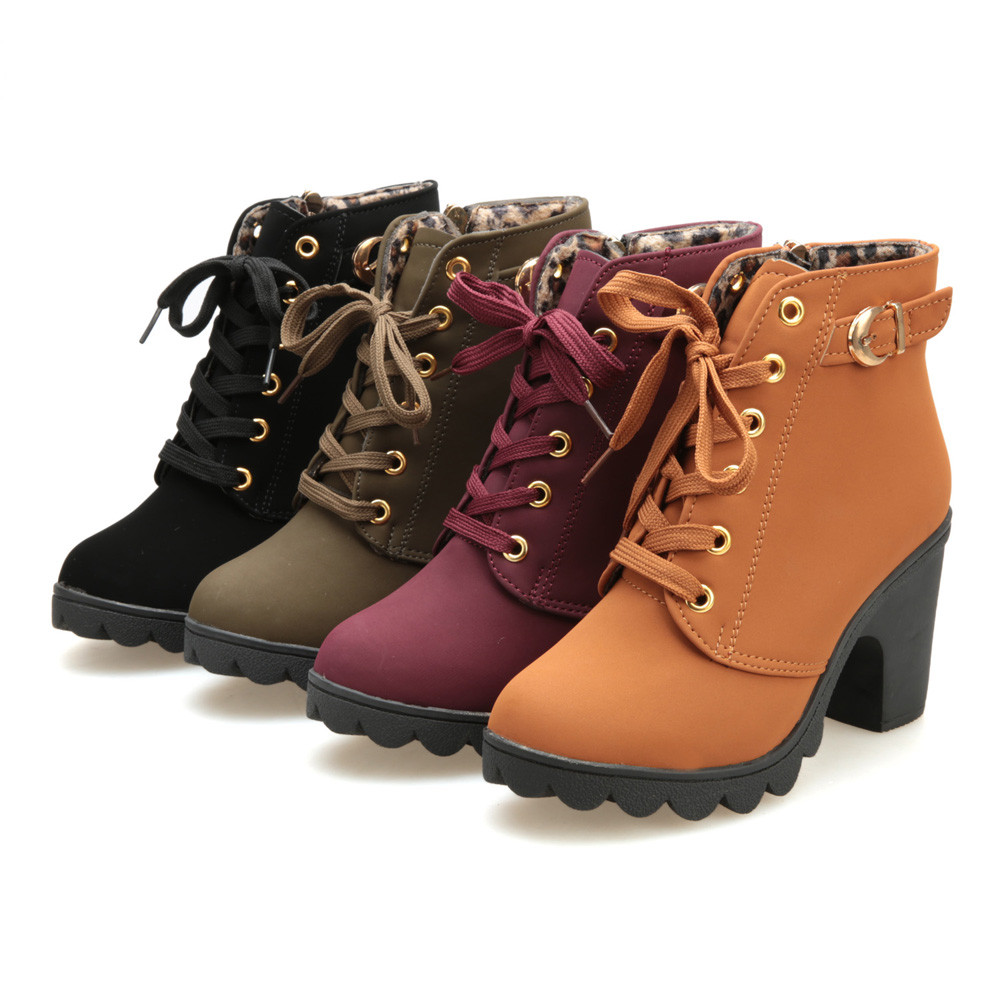ladies buckle ankle boots
