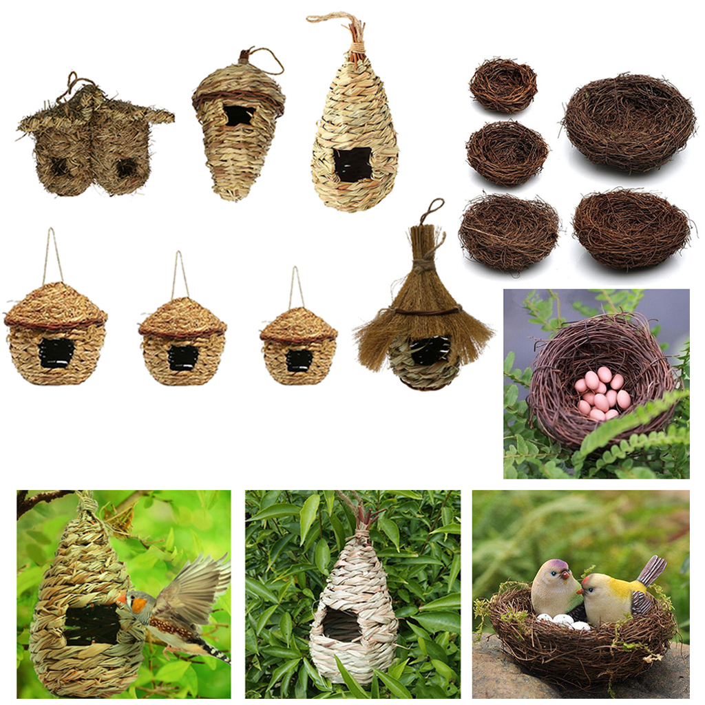 Details about   Unique Gift Hanging Bird Nesting Materials Bag Crochet Handmade W Extra Filler! 