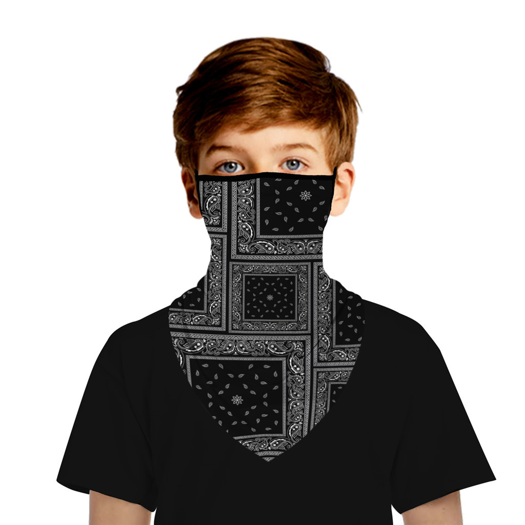 Geyoga 4 Pi/èces Bandanas Cache-Cou /Écharpe du Visage de Protection Foulard Couvre-Cou Magique pour la P/êche Randonn/ée en Cours dEx/écution